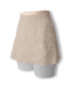 Jupe en Dentelle coloris Beige