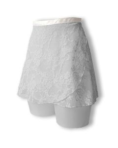 Jupe en Dentelle coloris Blanc