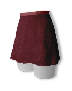 Jupe en Dentelle coloris Bordeaux